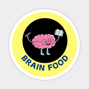 Brain Food | Brain Pun Magnet